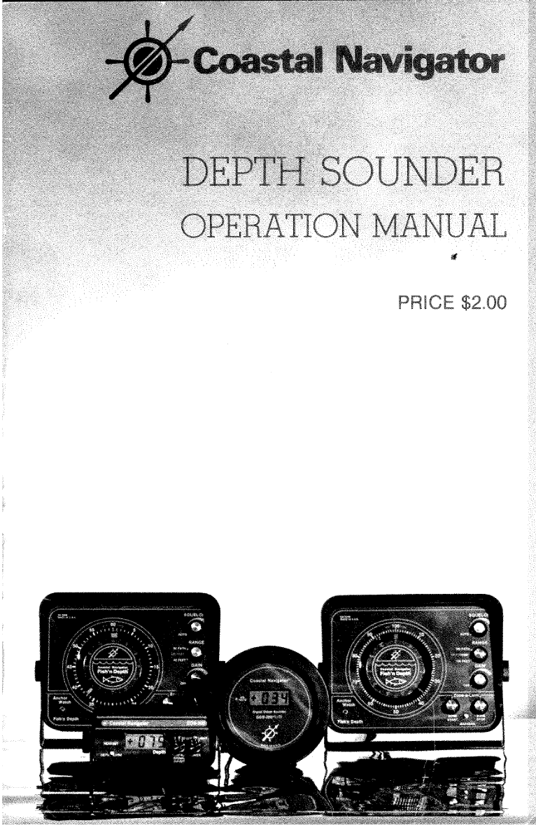 Coastal Navigator Depth Sounder Operation Manual