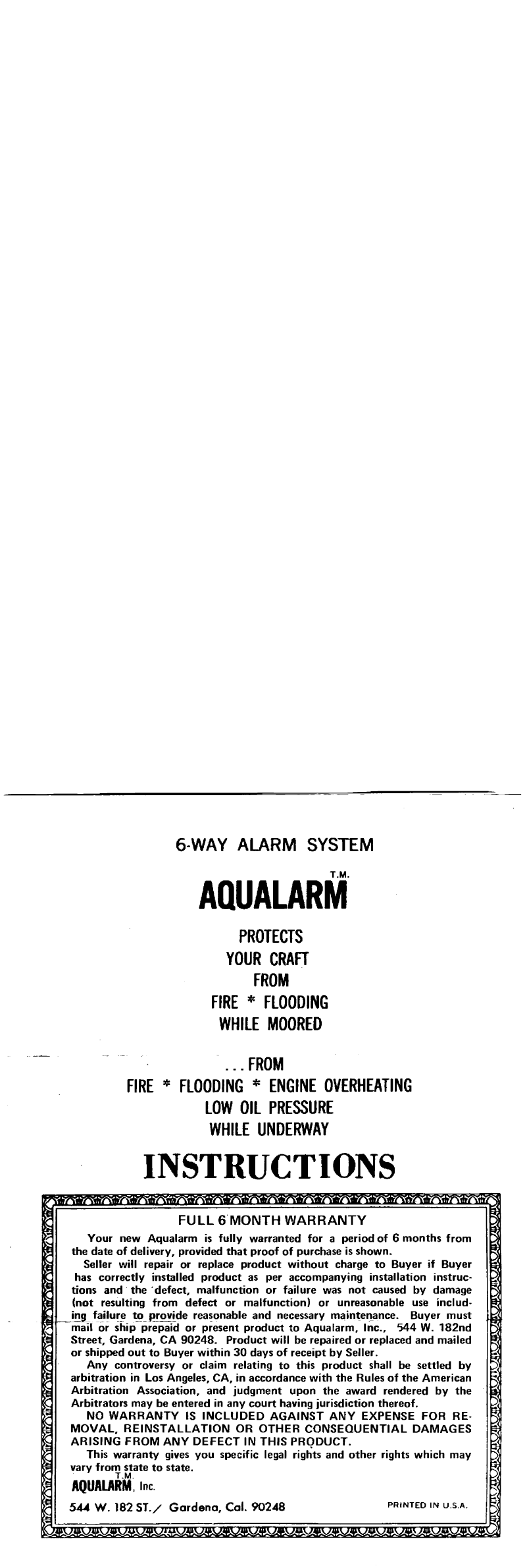 ' Aqualarm'