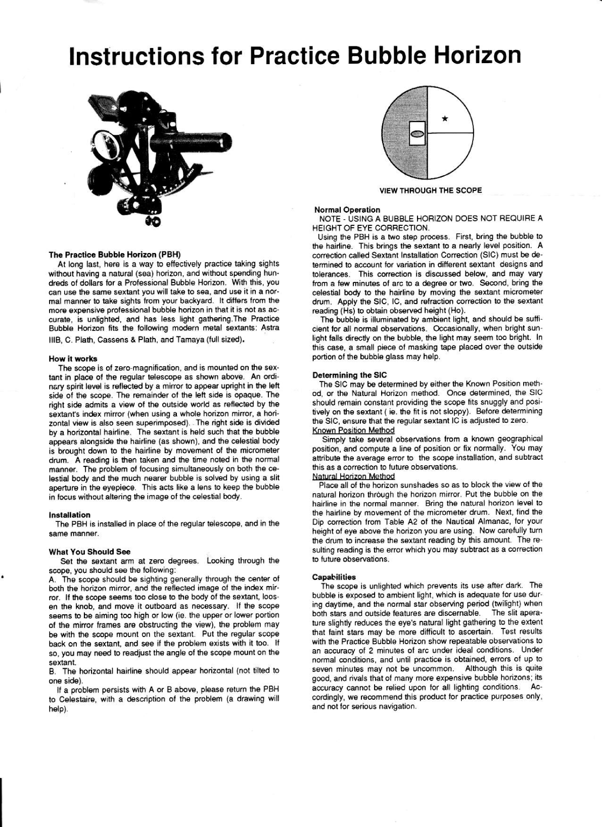 Digipoche: Practice Bubble Horizon Horizon Artificiel