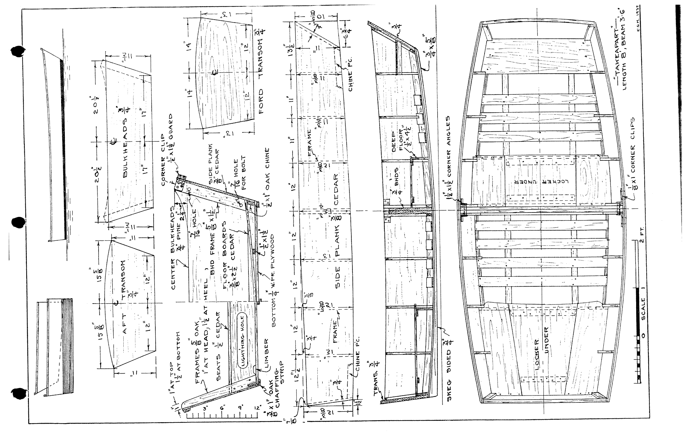 ' Dinghy Plans Takeapart'