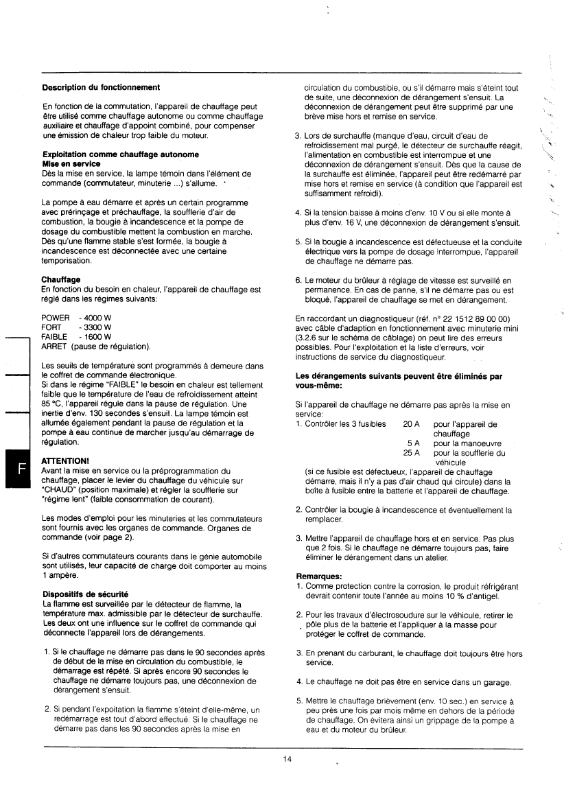Eberspacher: D4w hr 1pp D4w Heating Unit (water)
