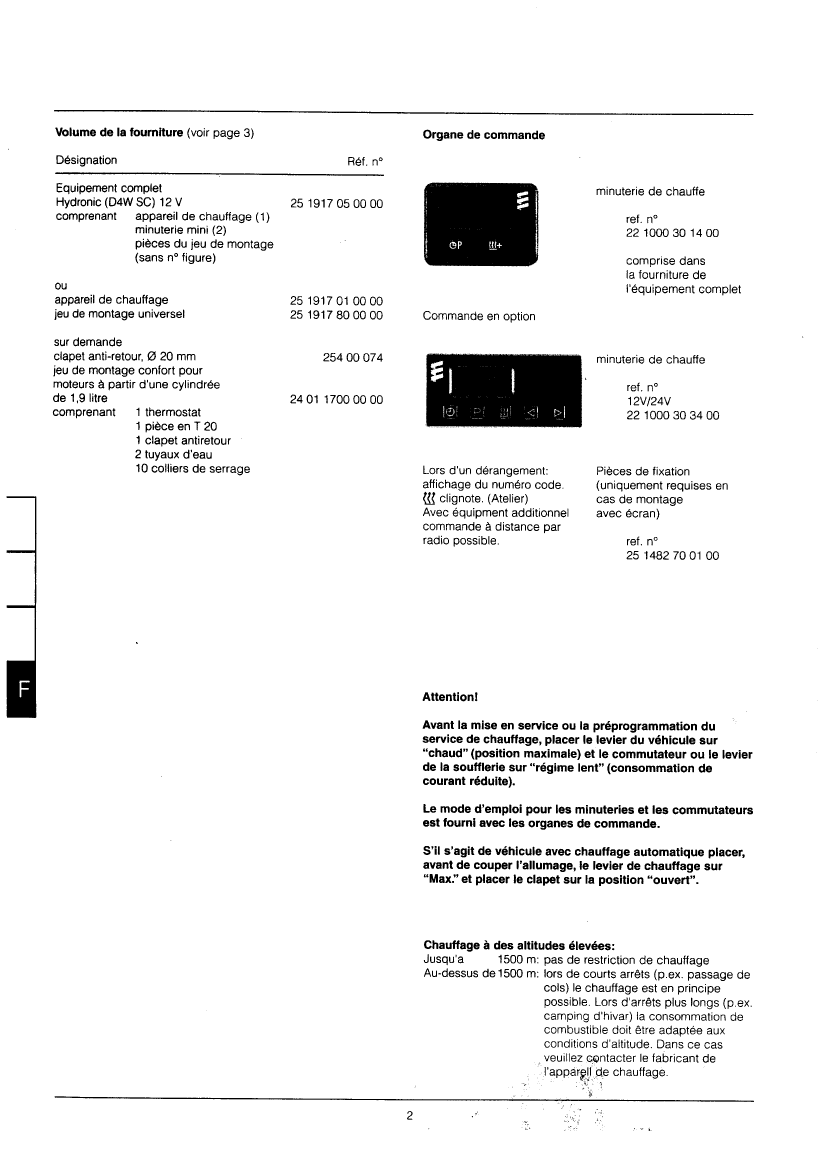 Eberspacher: D4w hr 1pp D4w Heating Unit (water)