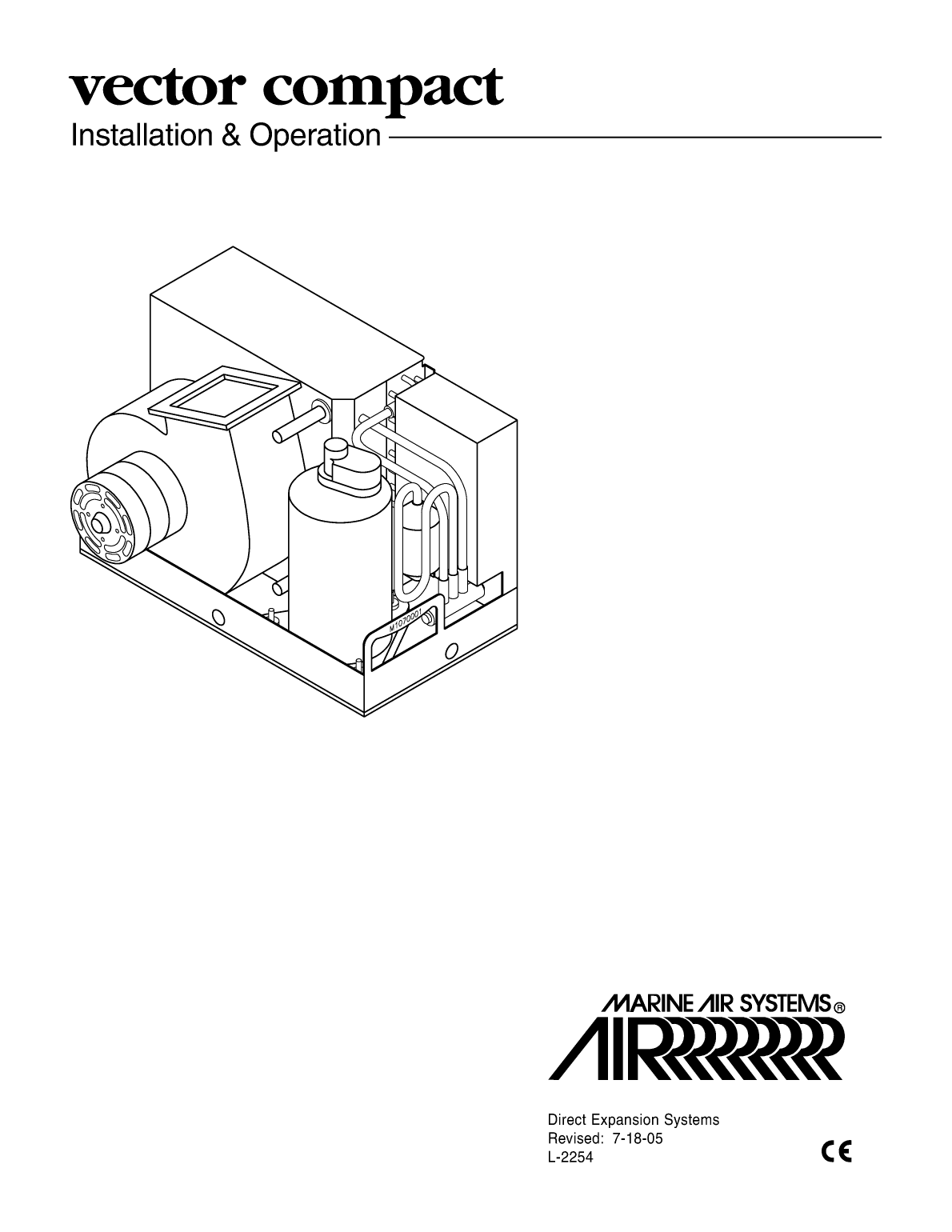 Dometic dx Vector Compact Installation Operation Manual 2254 15321