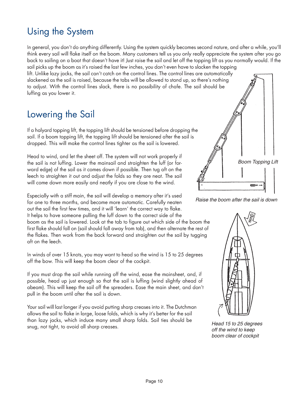 Dutchman Sail Storage System Manual