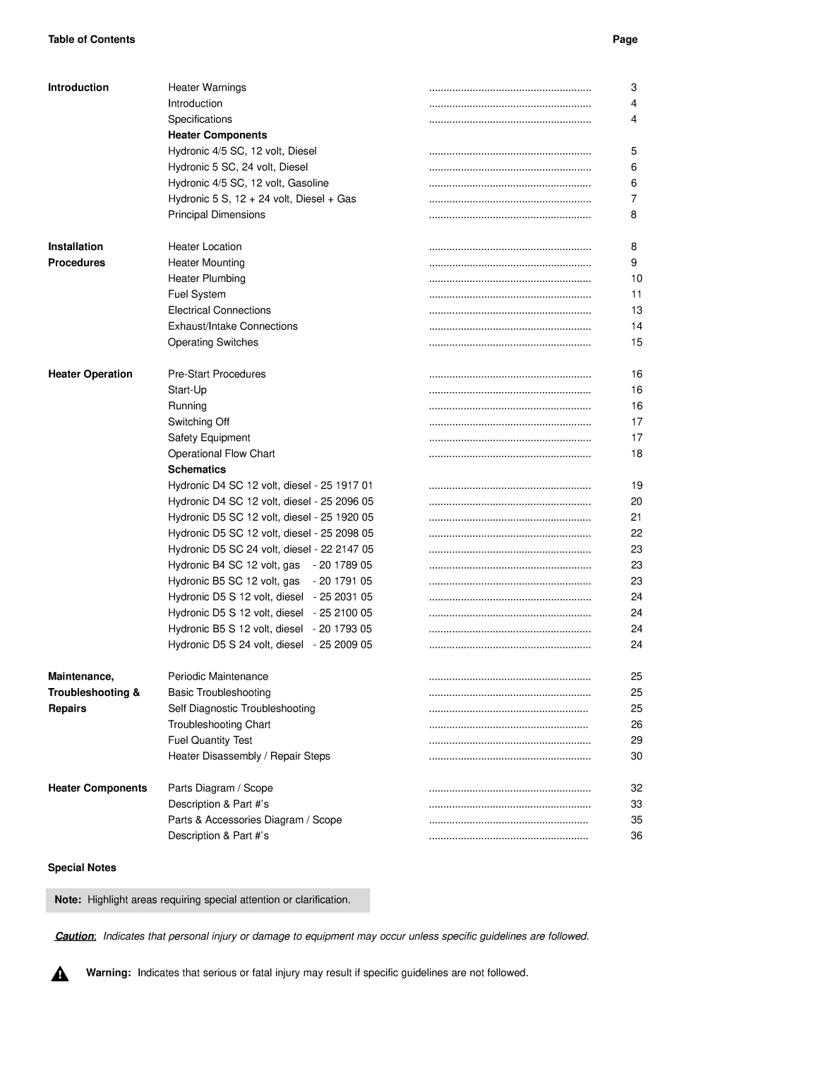 Eberspacher: Hydronic4 5 D4w D5w Description, Install, Maintenance,