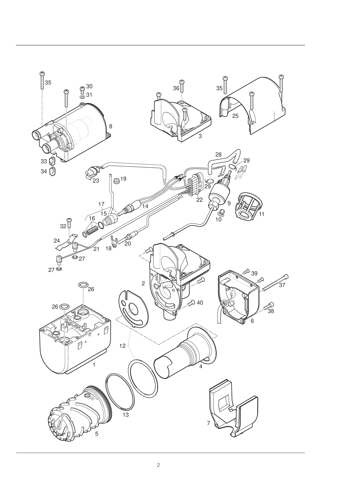 Eberspacher: Hydronic 4 5 parts 2219 2325 Spare Parts For B4w D4w B5w D5w