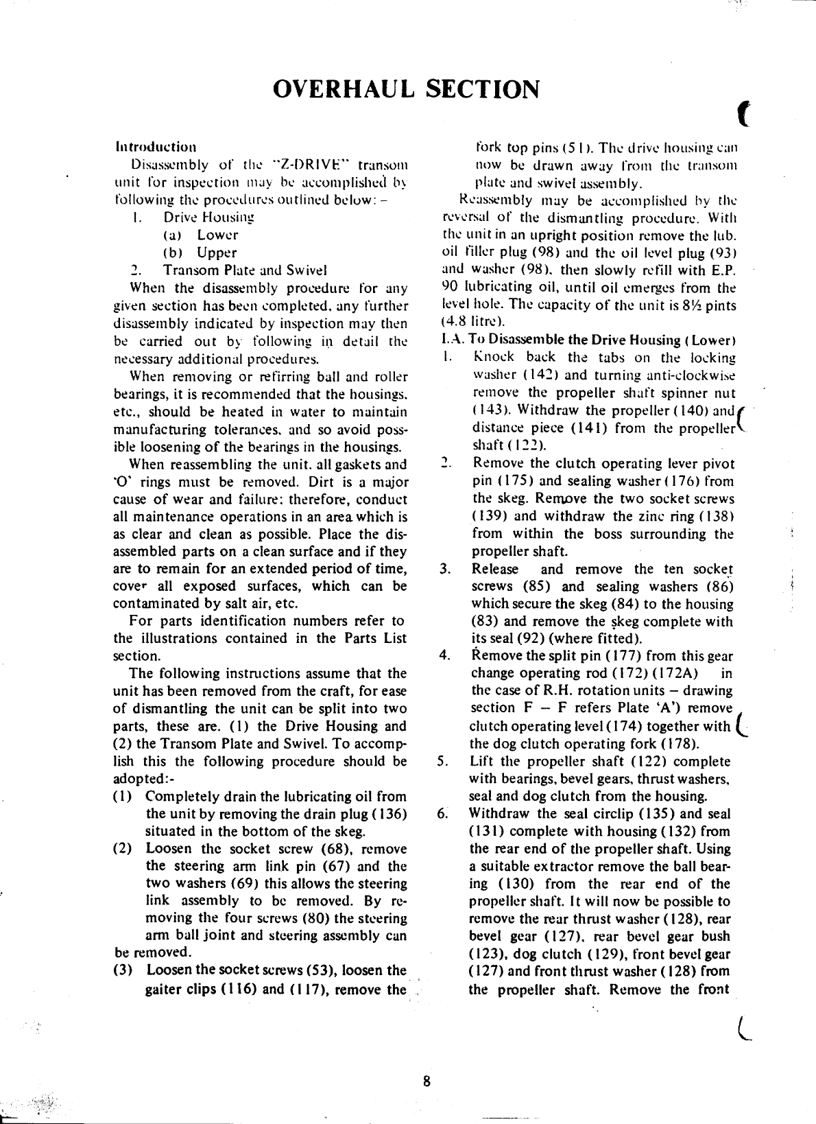 Enfield Outdrive Workshop Manual