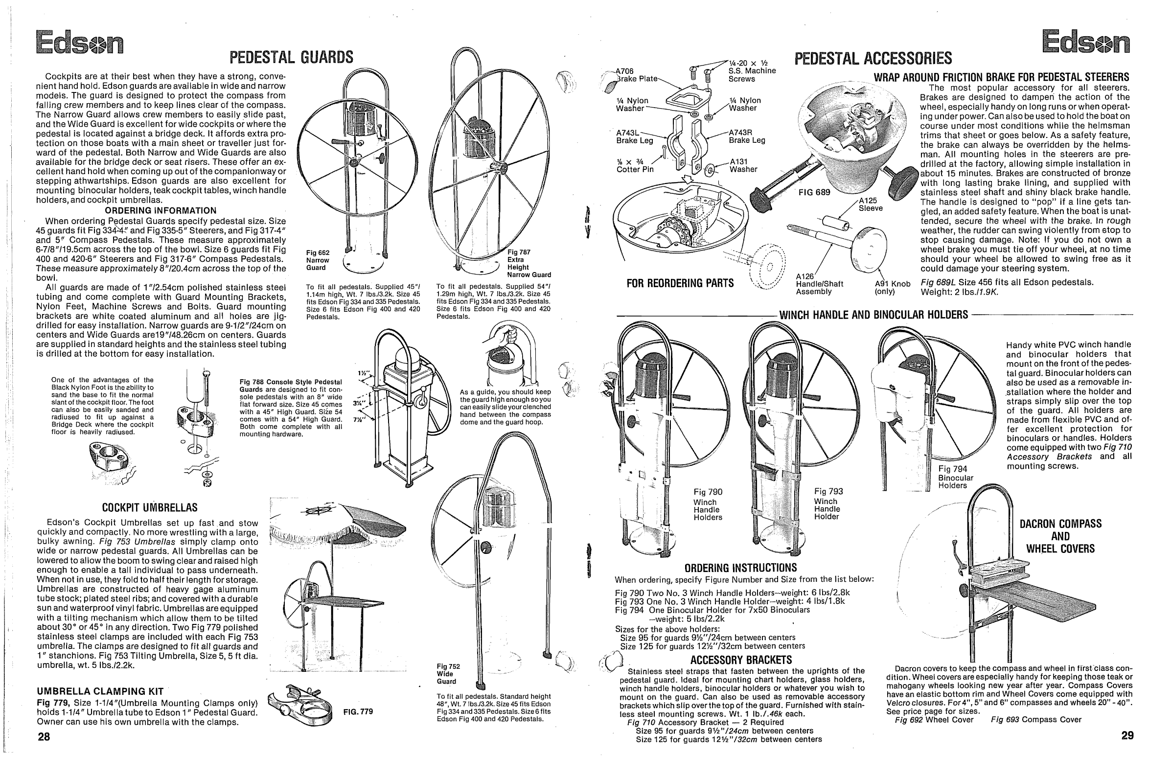 Edson Catelogue Steering. Binnacle