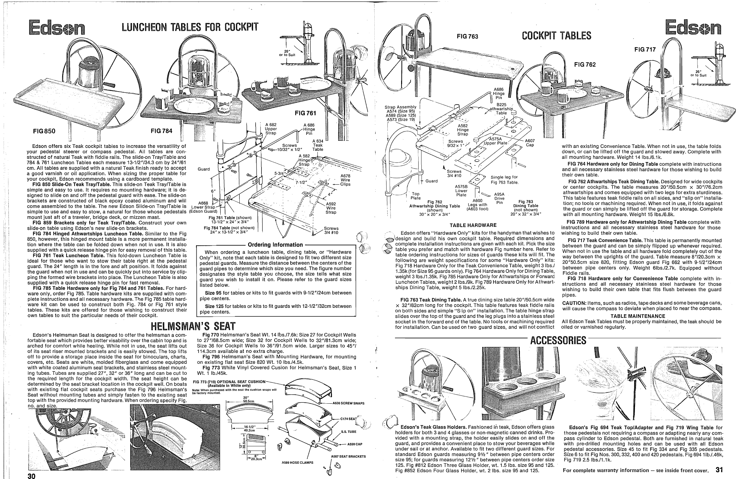 Edson Catelogue Steering. Binnacle
