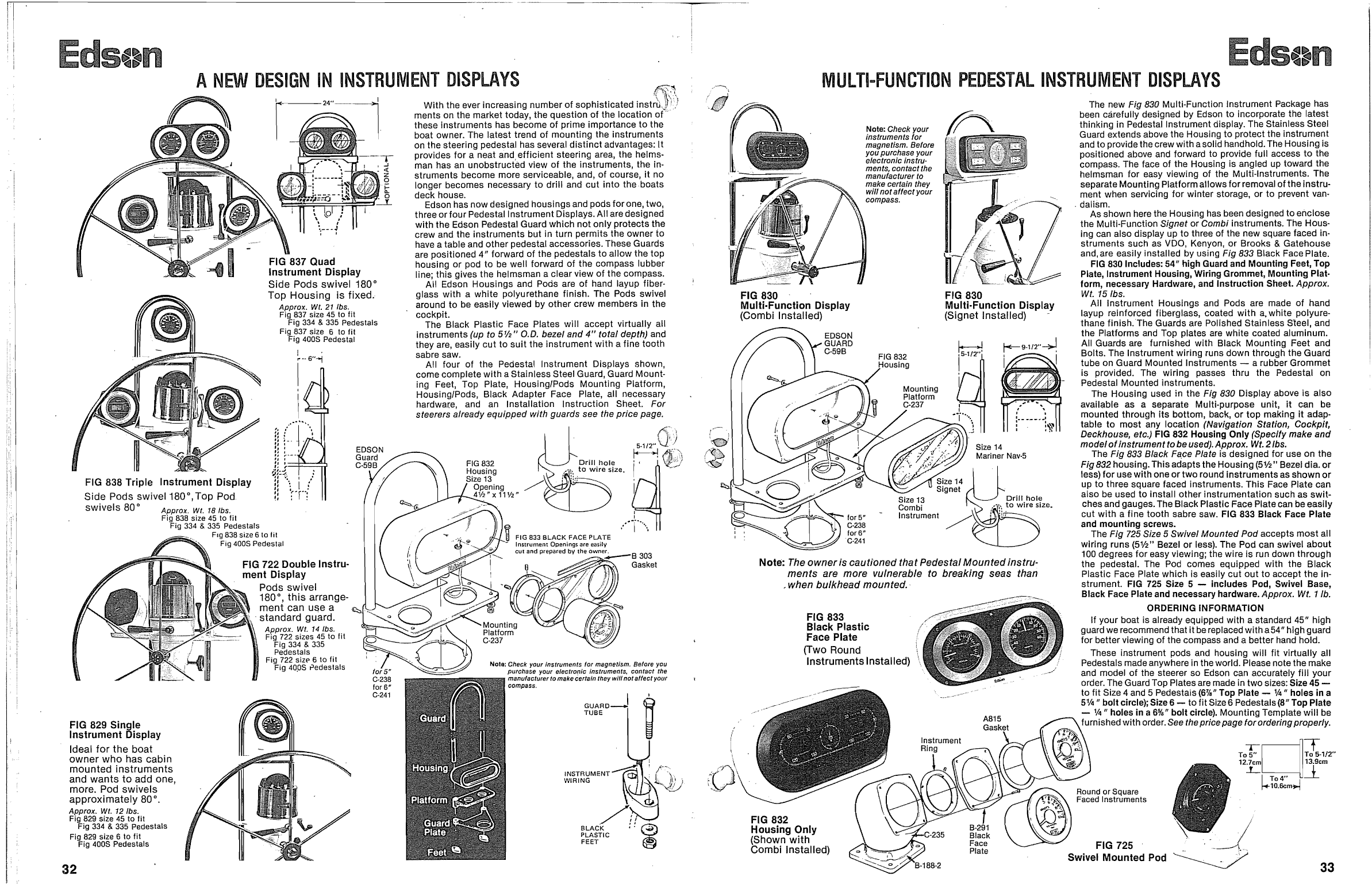 Edson Catelogue Steering. Binnacle