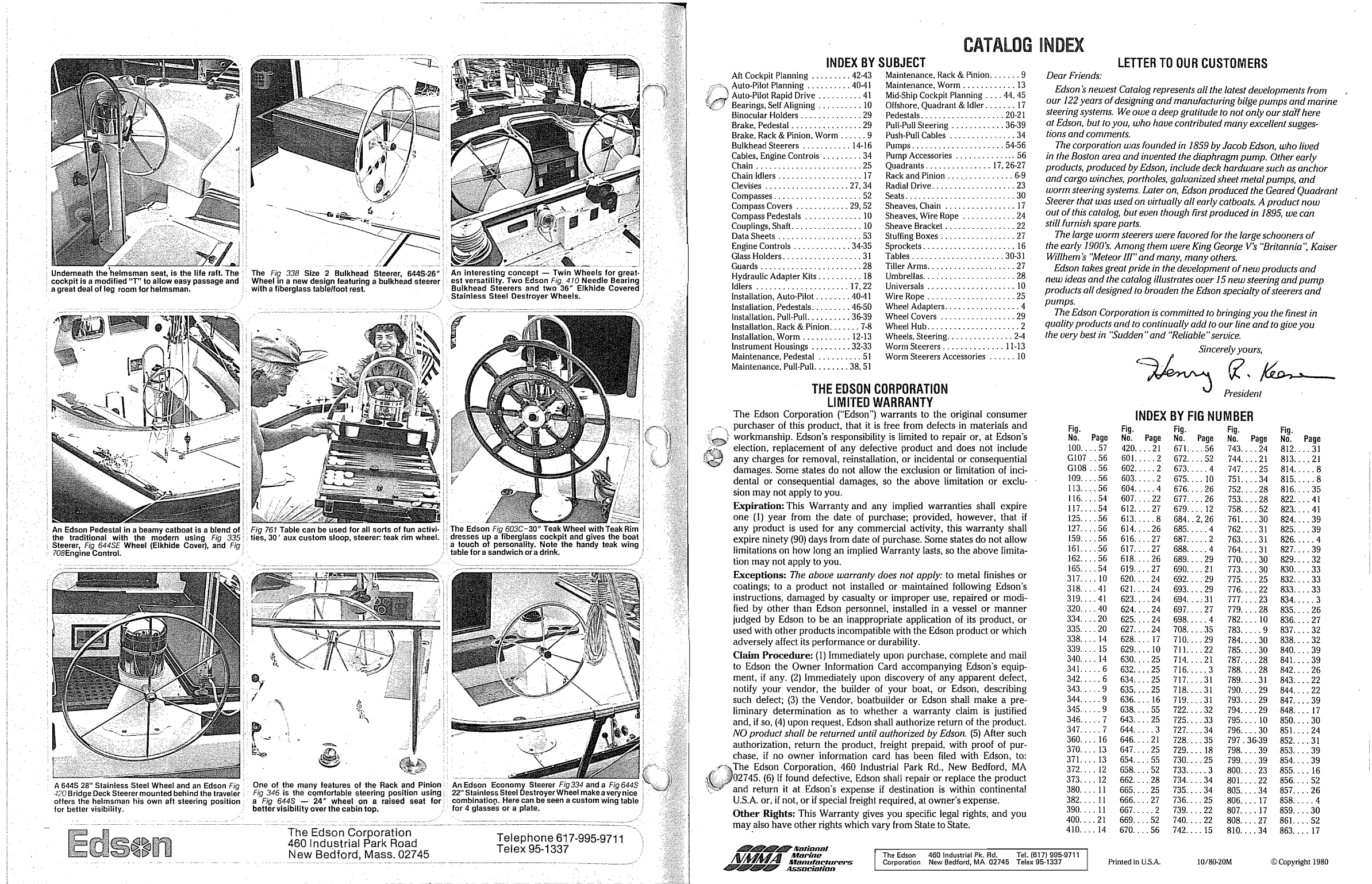 Edson Catelogue Steering. Binnacle