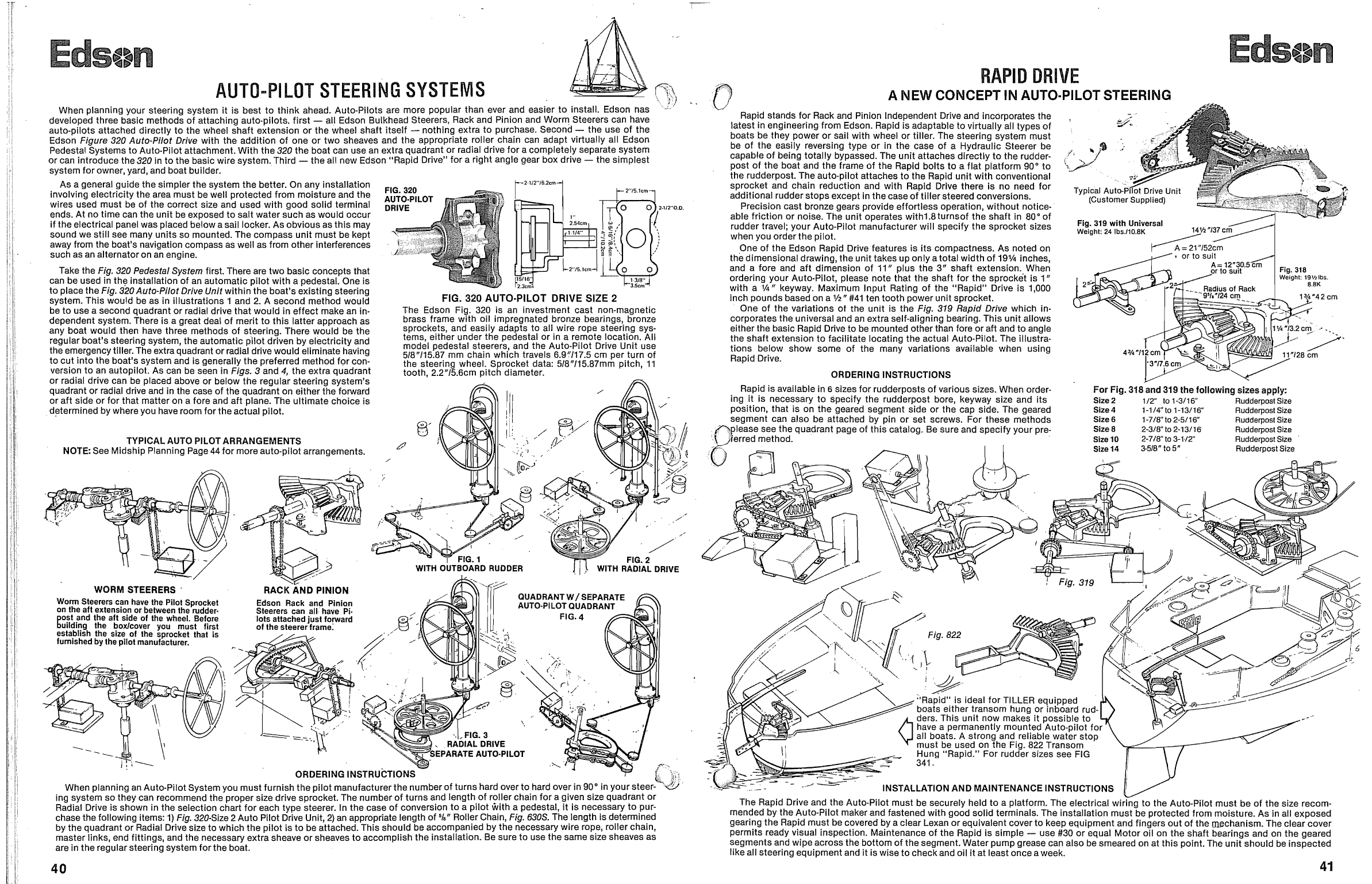 Edson Catelogue Steering. Binnacle
