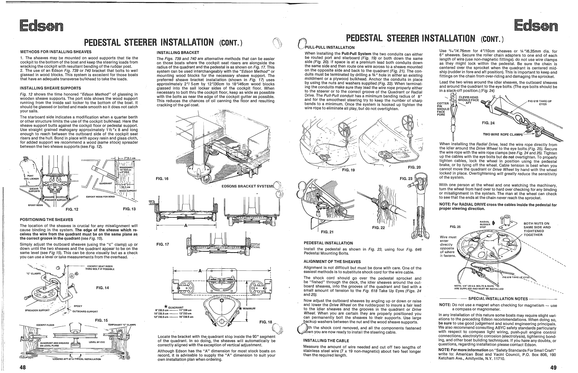 Edson Catelogue Steering. Binnacle