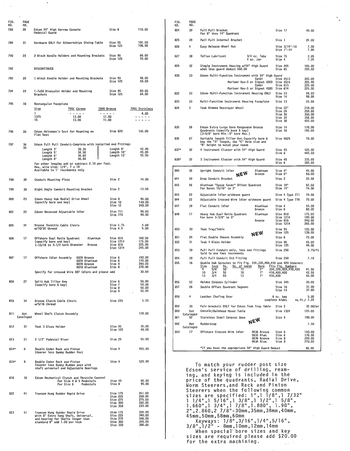 Edson Catelogue Steering. Binnacle