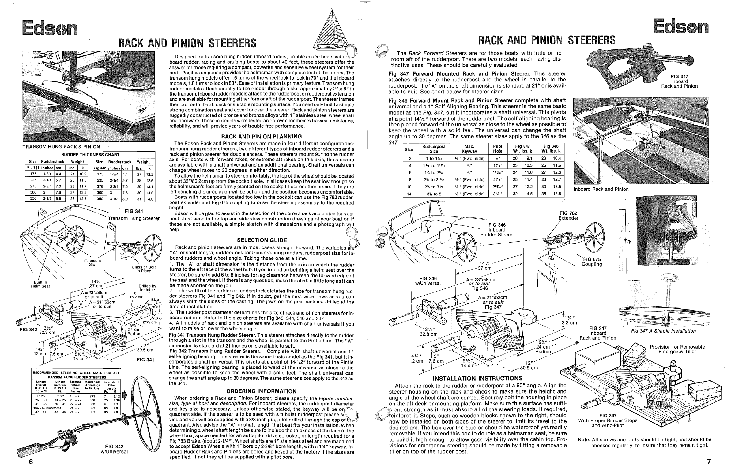 Edson Catelogue Steering. Binnacle