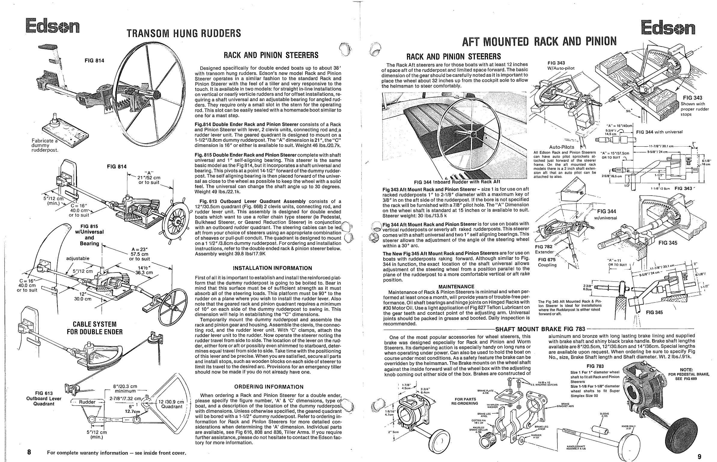 Edson Catelogue Steering. Binnacle
