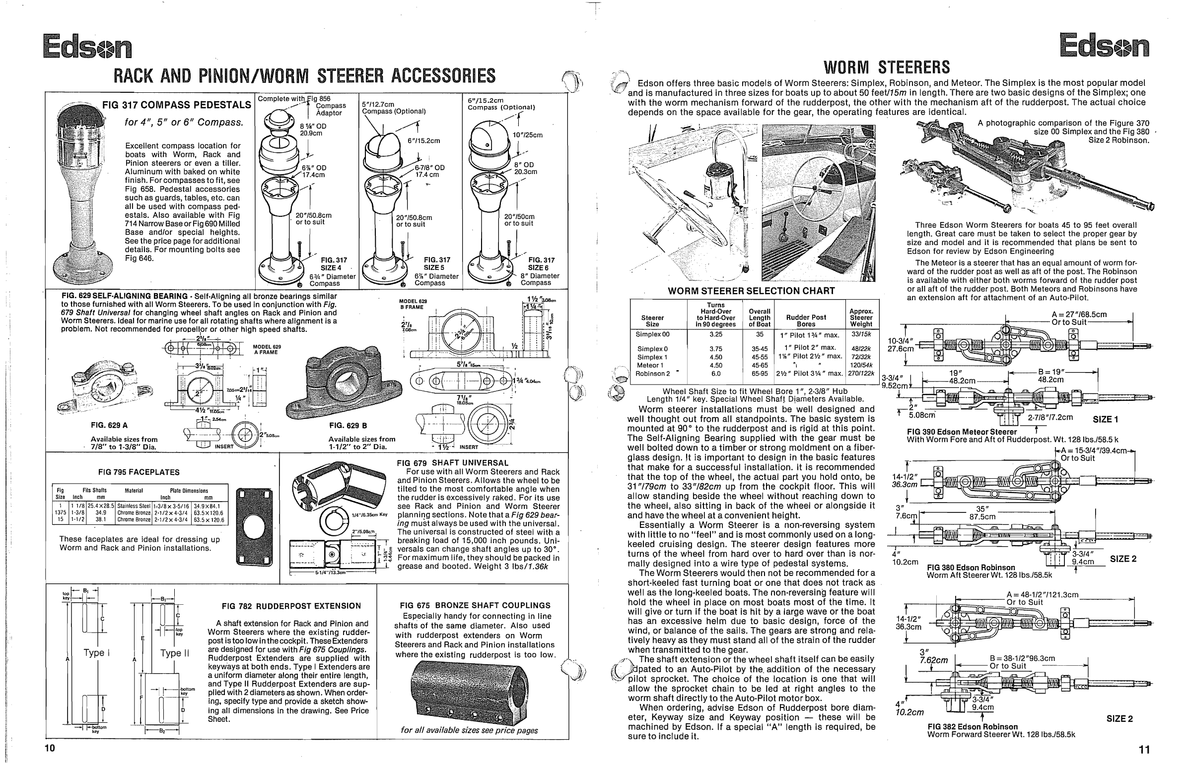 Edson Catelogue Steering. Binnacle