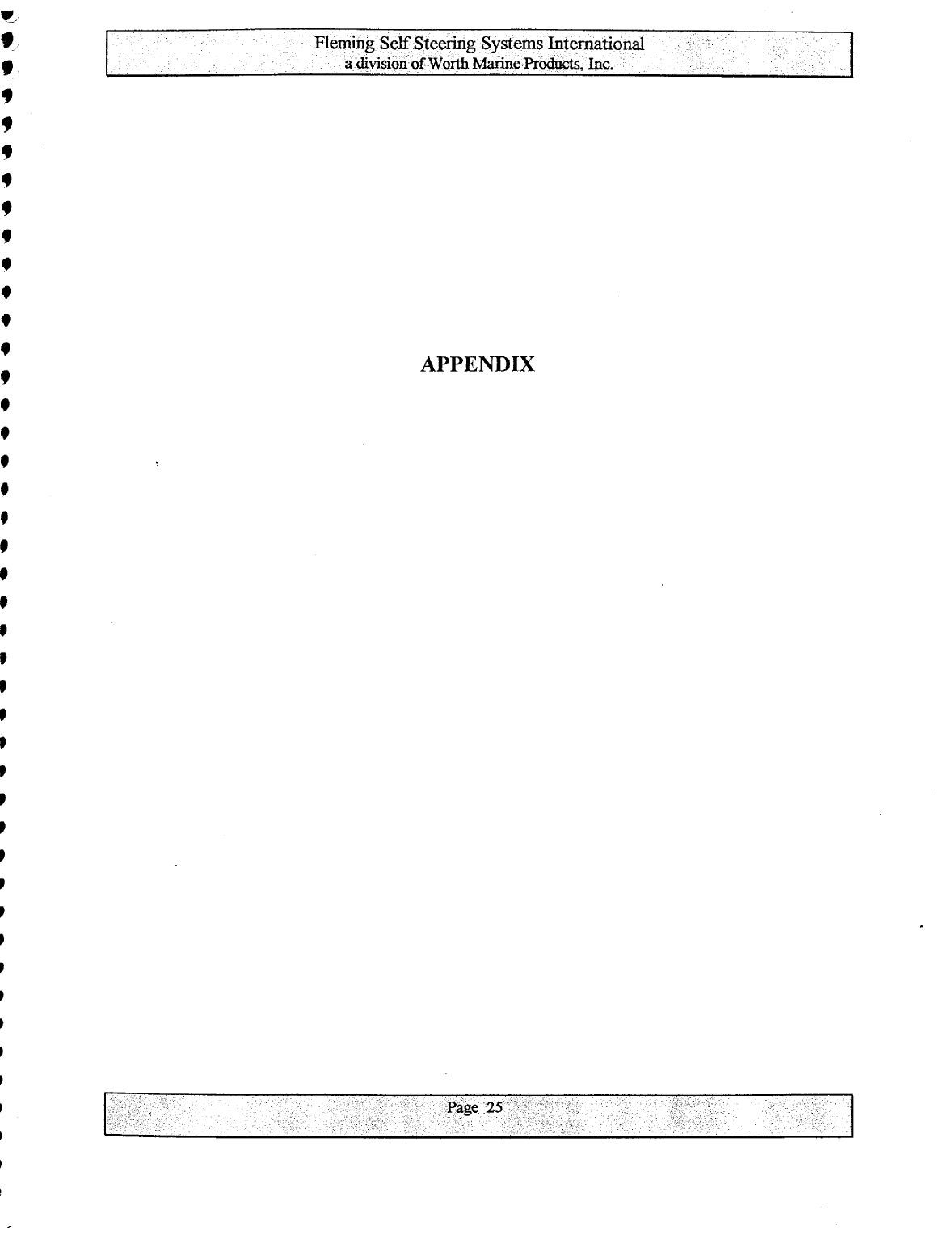 Fleming Self Steering Manual