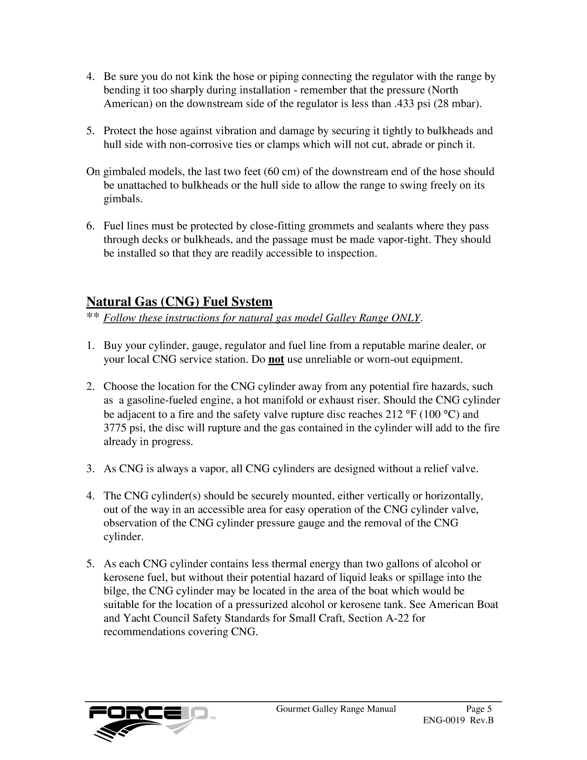 Force 10 Stove Manual eng 0019 Rev b