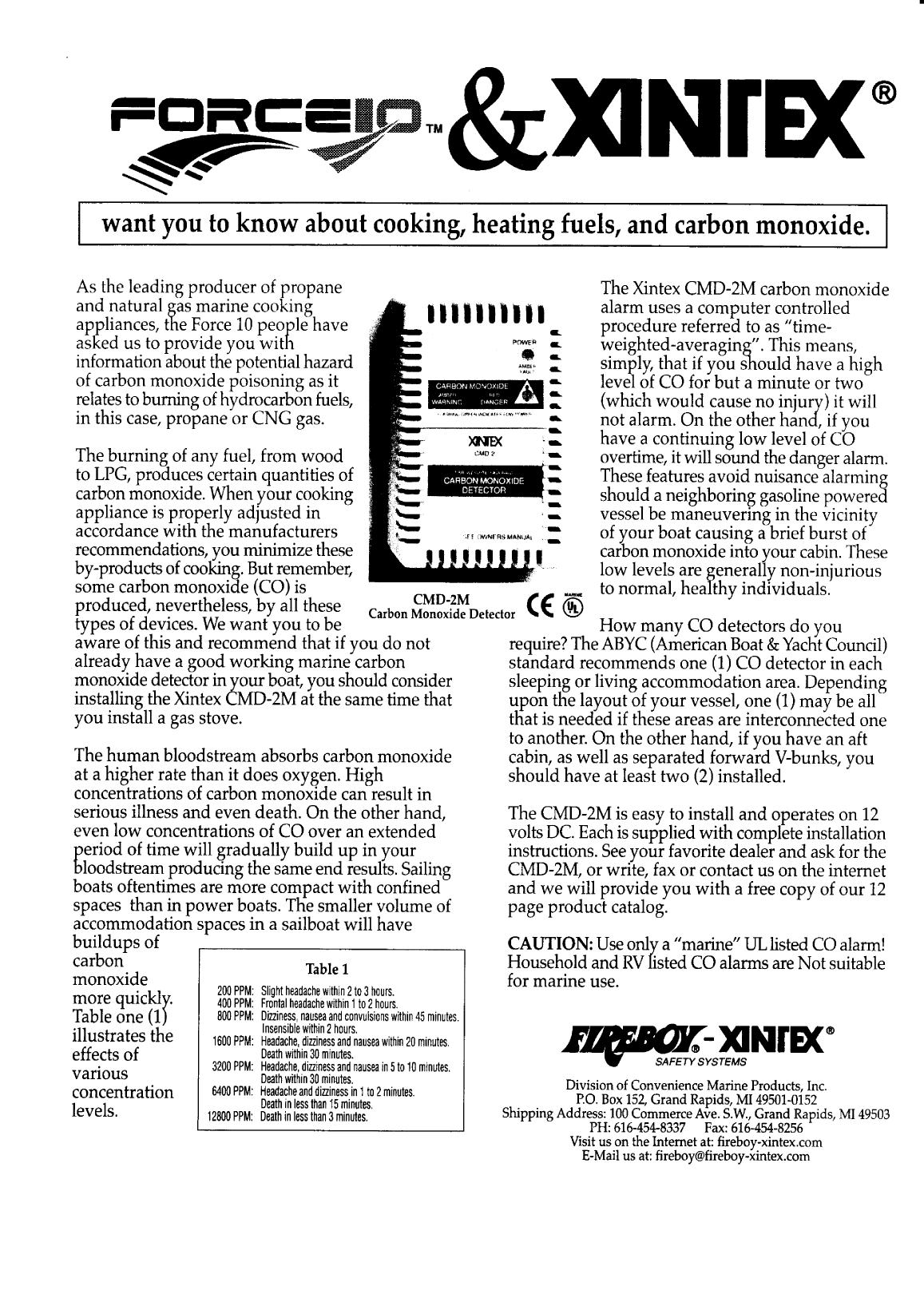 Force10: Gourmet additional Gourmet Force 10 Gas Galley Installation