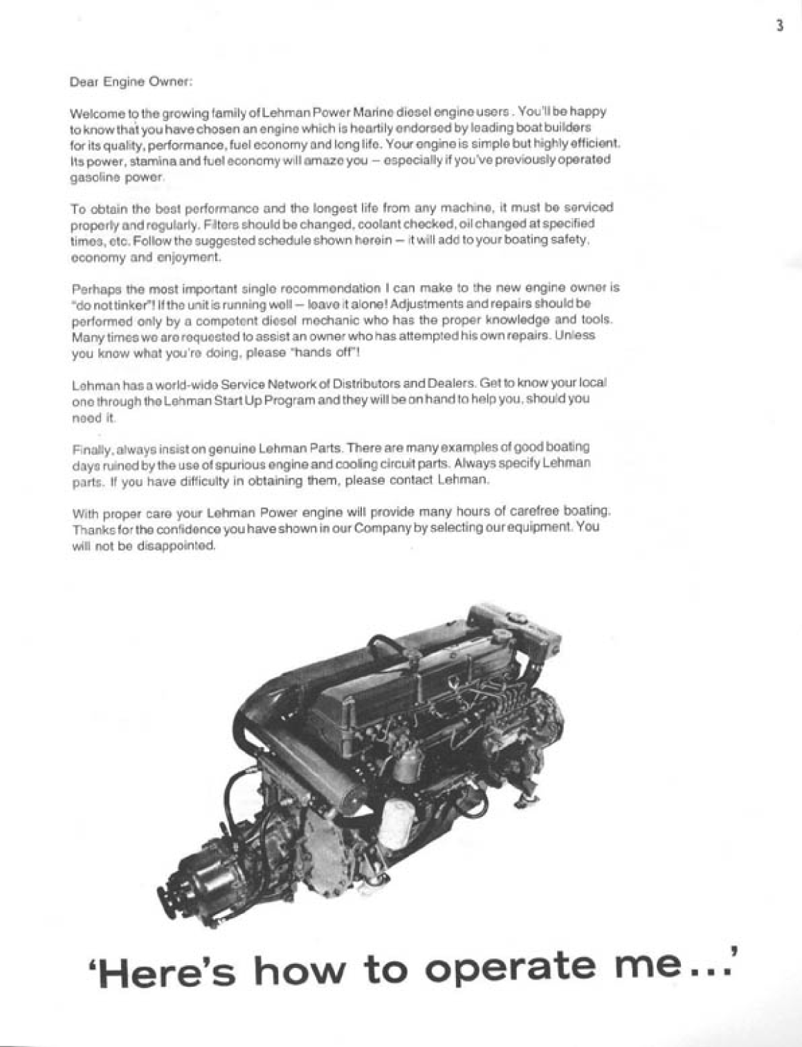 Ford Lehman Workshop Manual