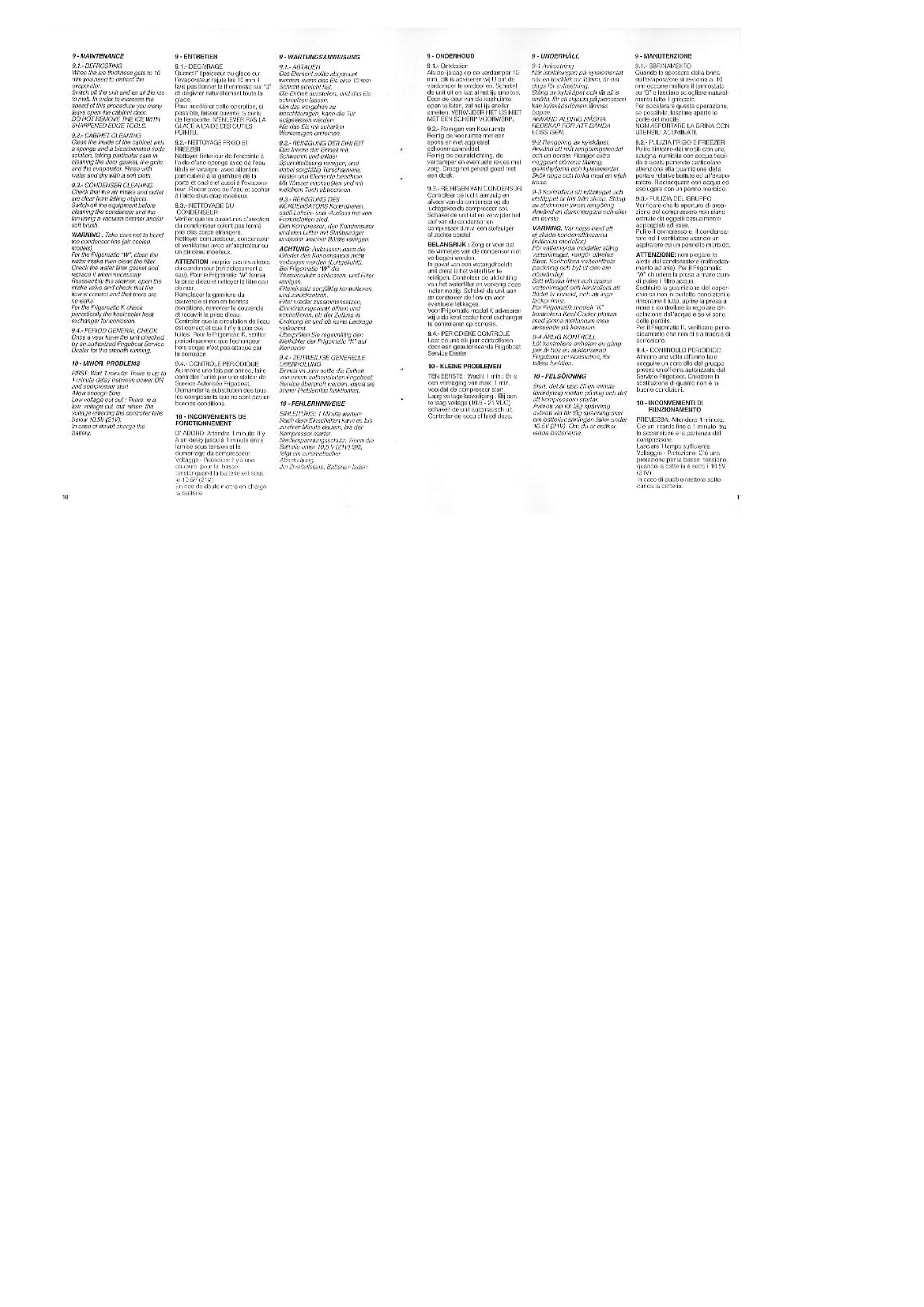 Frigoboat: Manuel Frigoboat Operation And Maintenance