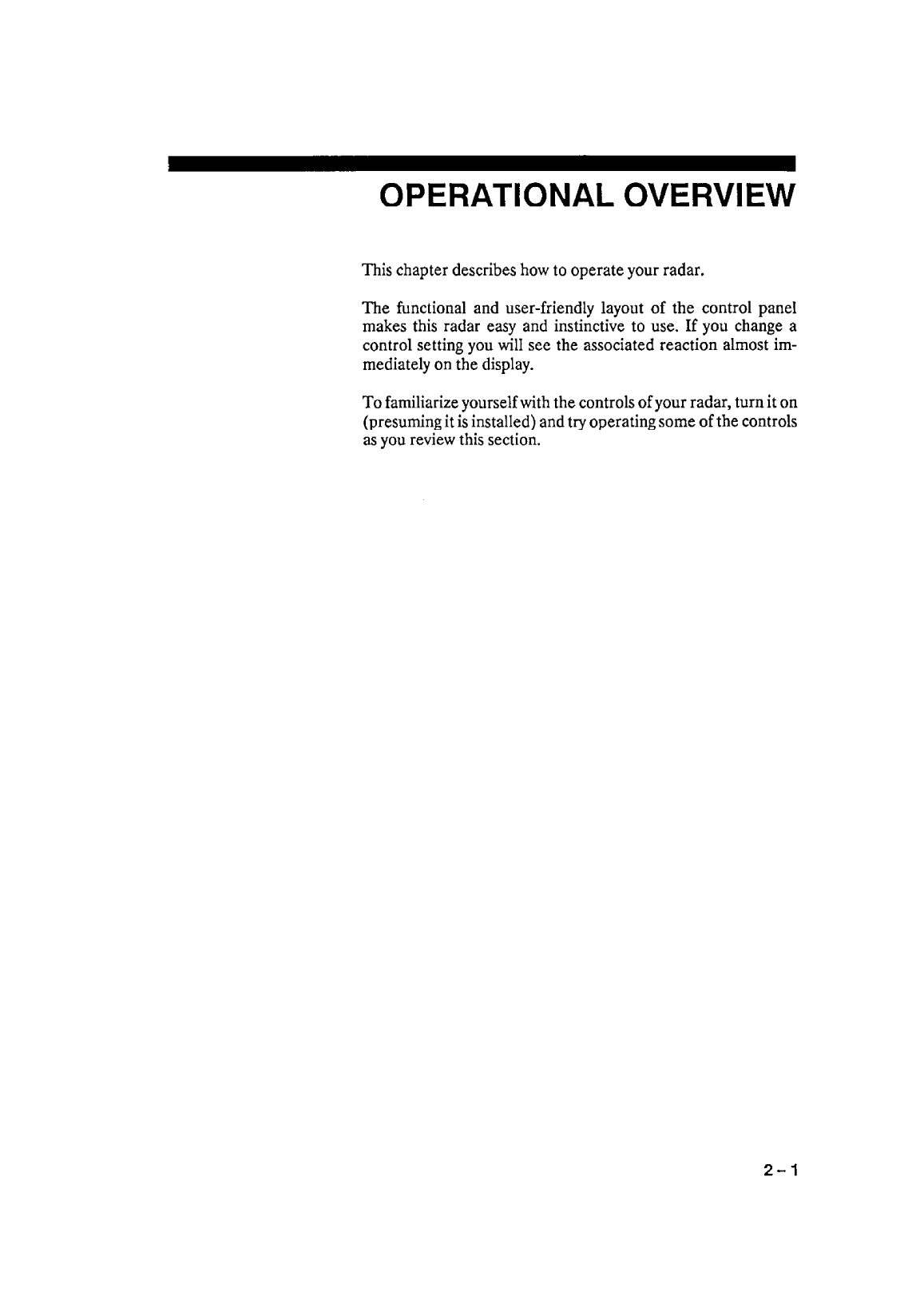 ' Furuno 1621 Operator Manual'