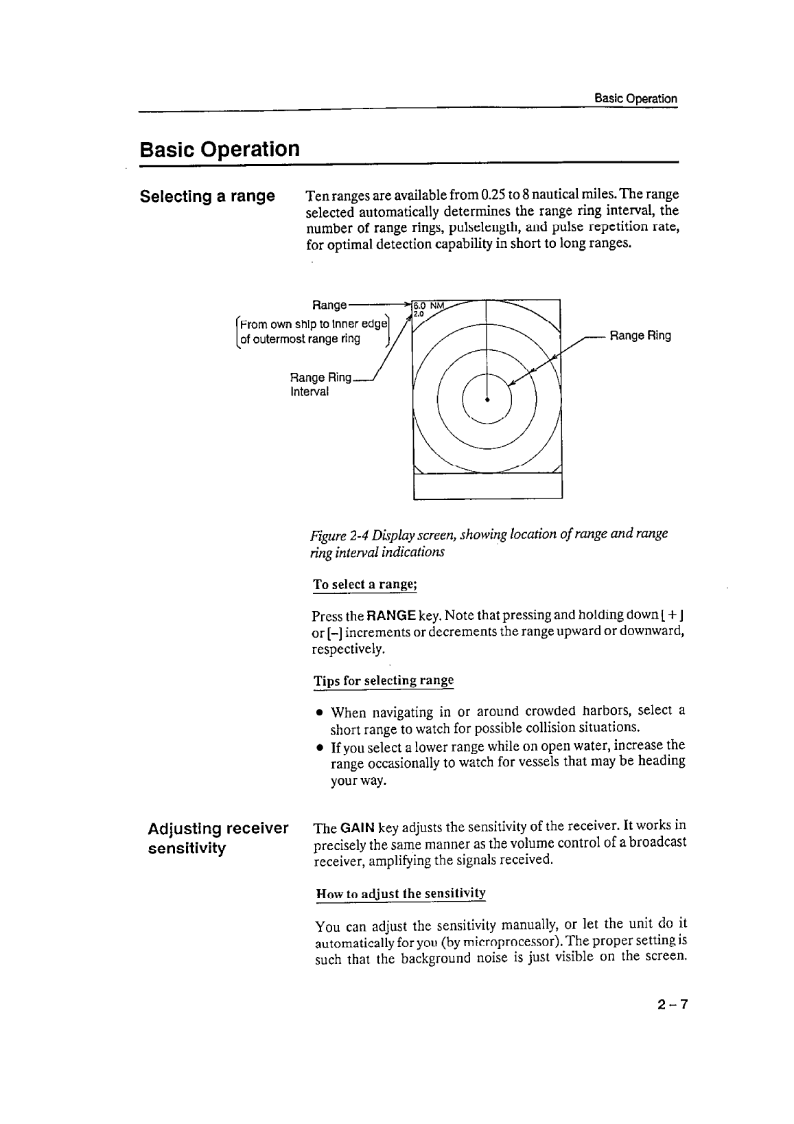 ' Furuno 1621 Operator Manual'