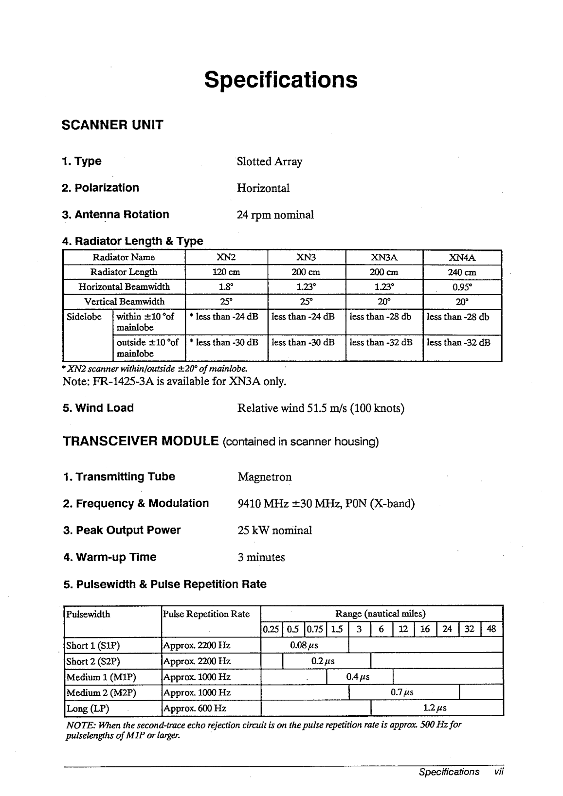 ' Furuno Fr 1425 Radar Operators Manual'
