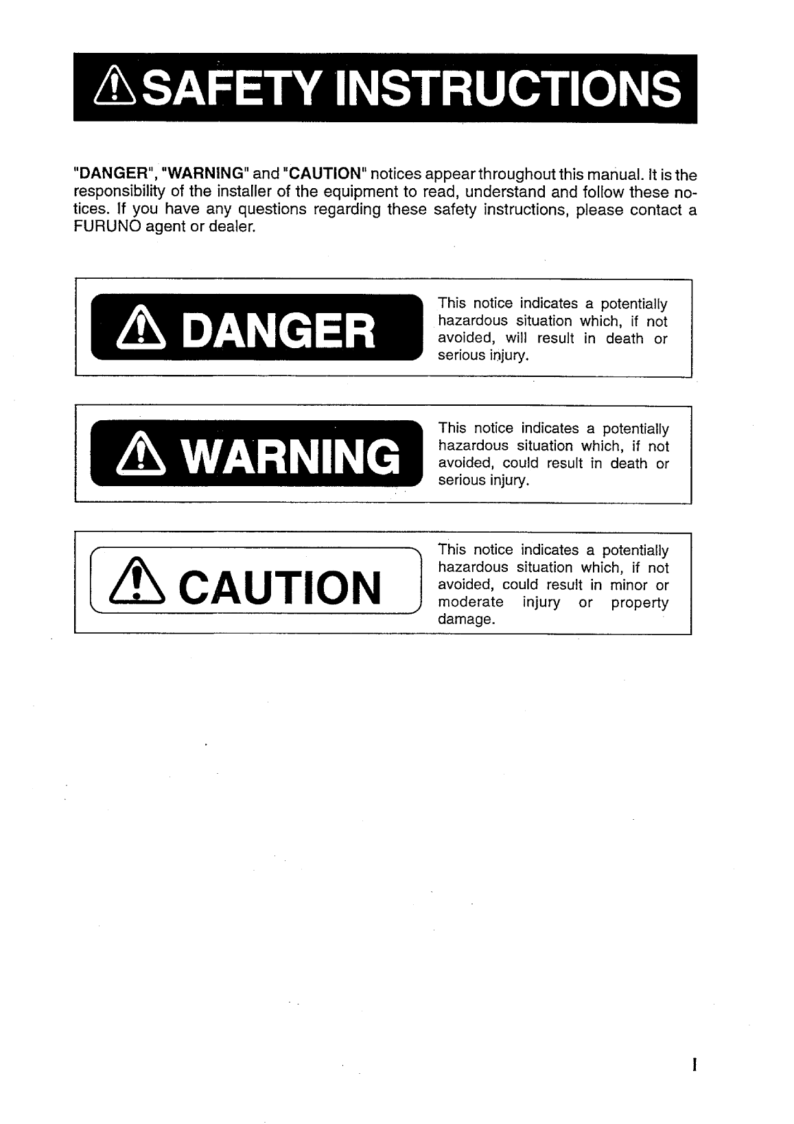 Furuno fr 1425 Radar Operators Manual