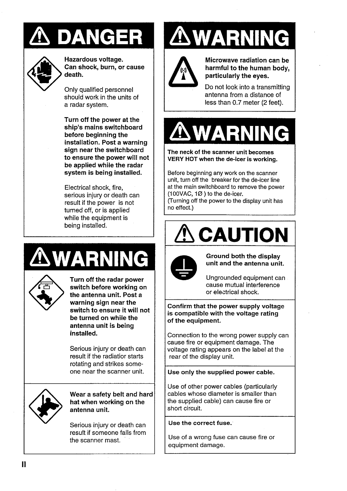 Furuno fr 1425 Radar Operators Manual