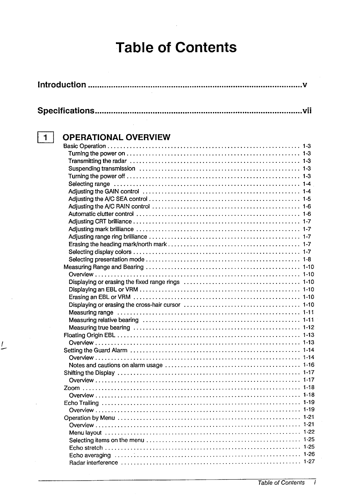 Furuno fr 1425 Radar Operators Manual