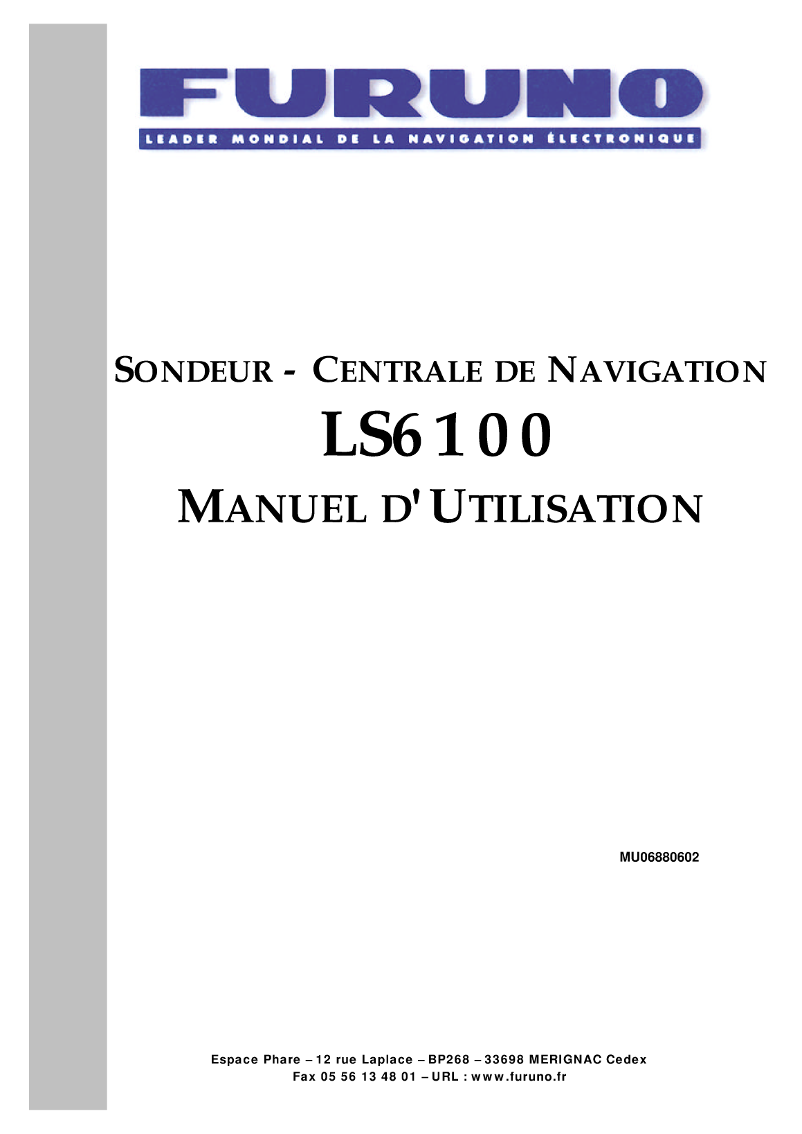 ' Furuno: Muls6100 Furuno Ls6100 Depth And Navigation Unit'