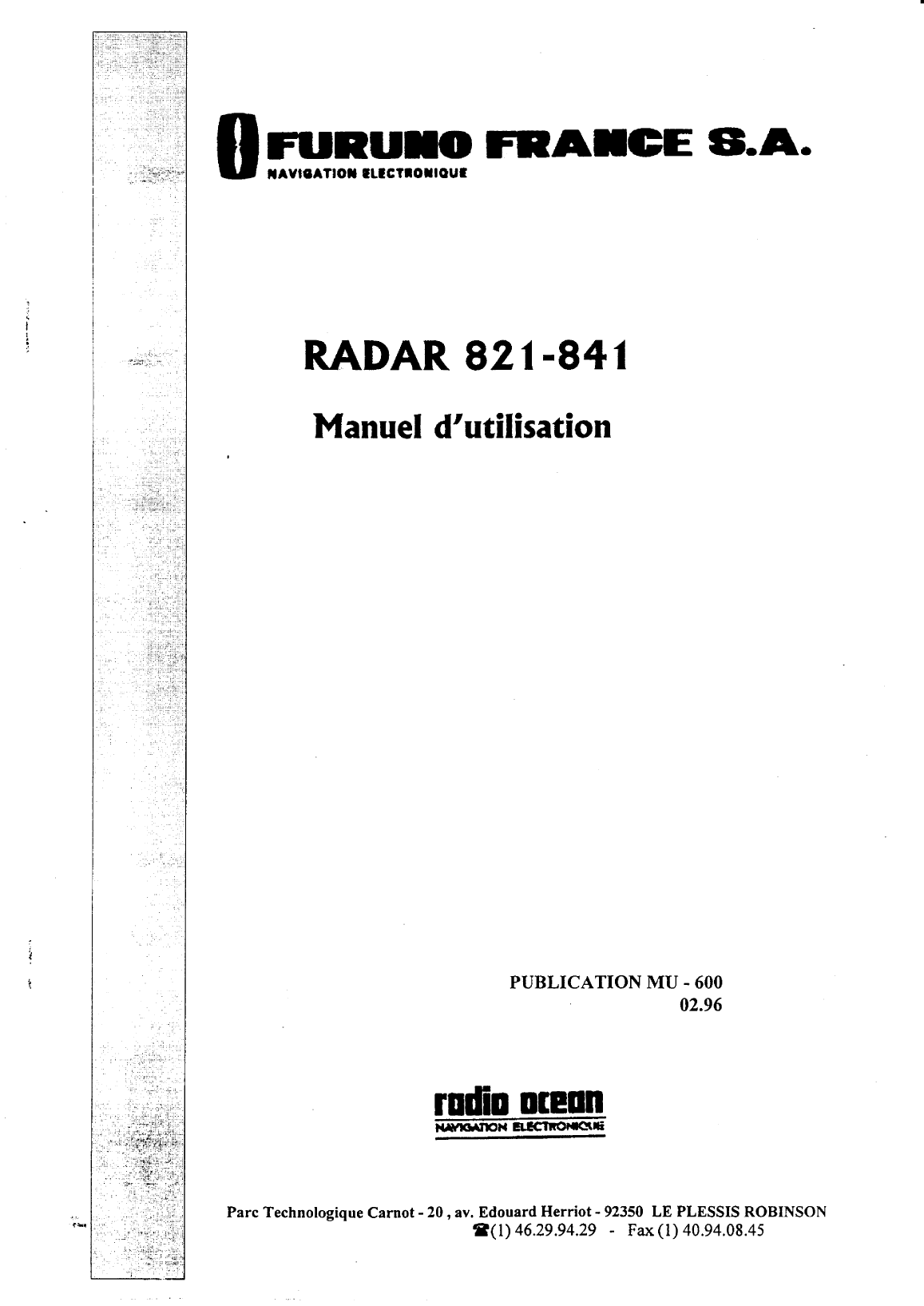 Furuno: Radar 821 Radar Furuno 821 841