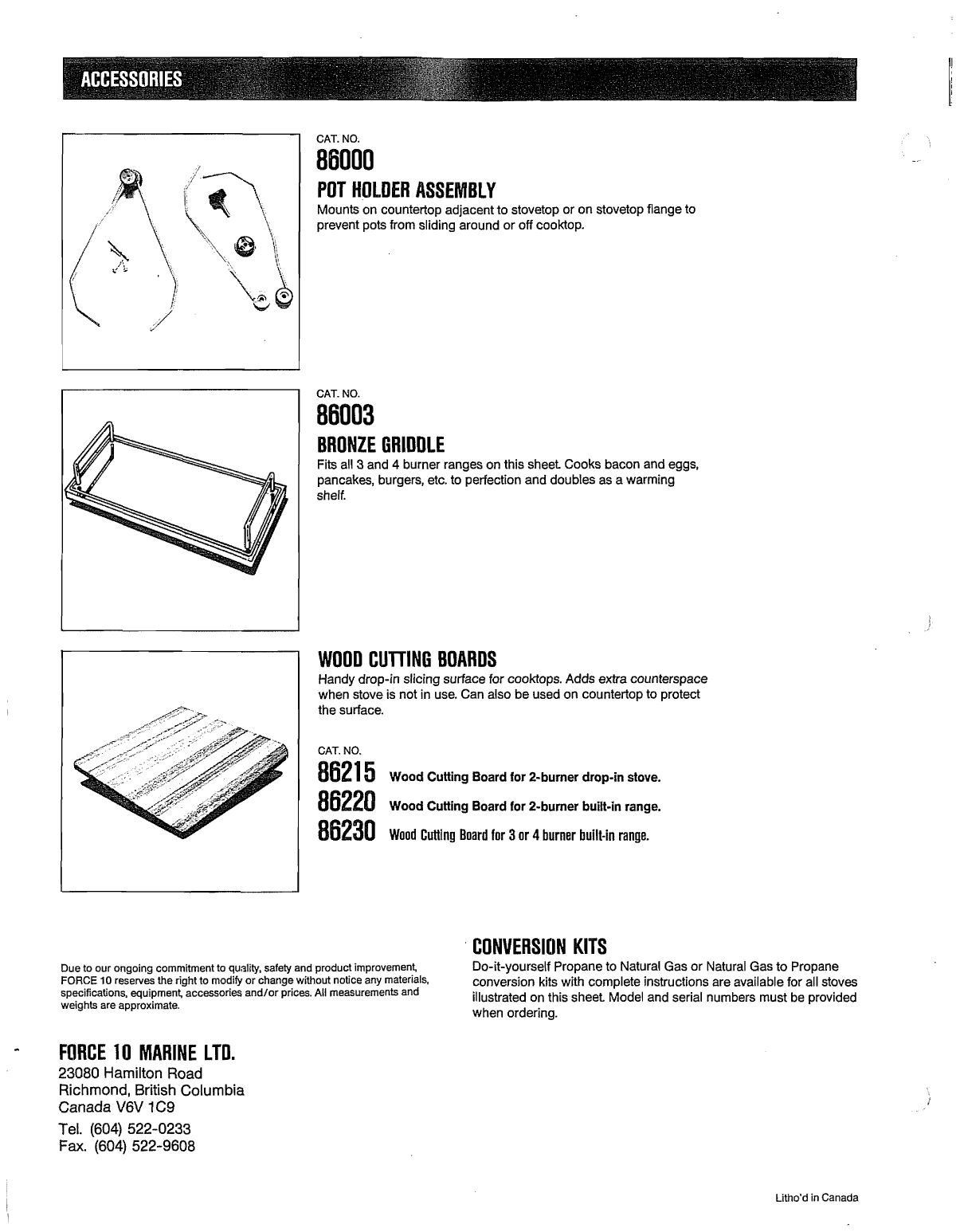 Force10 Marine Stove