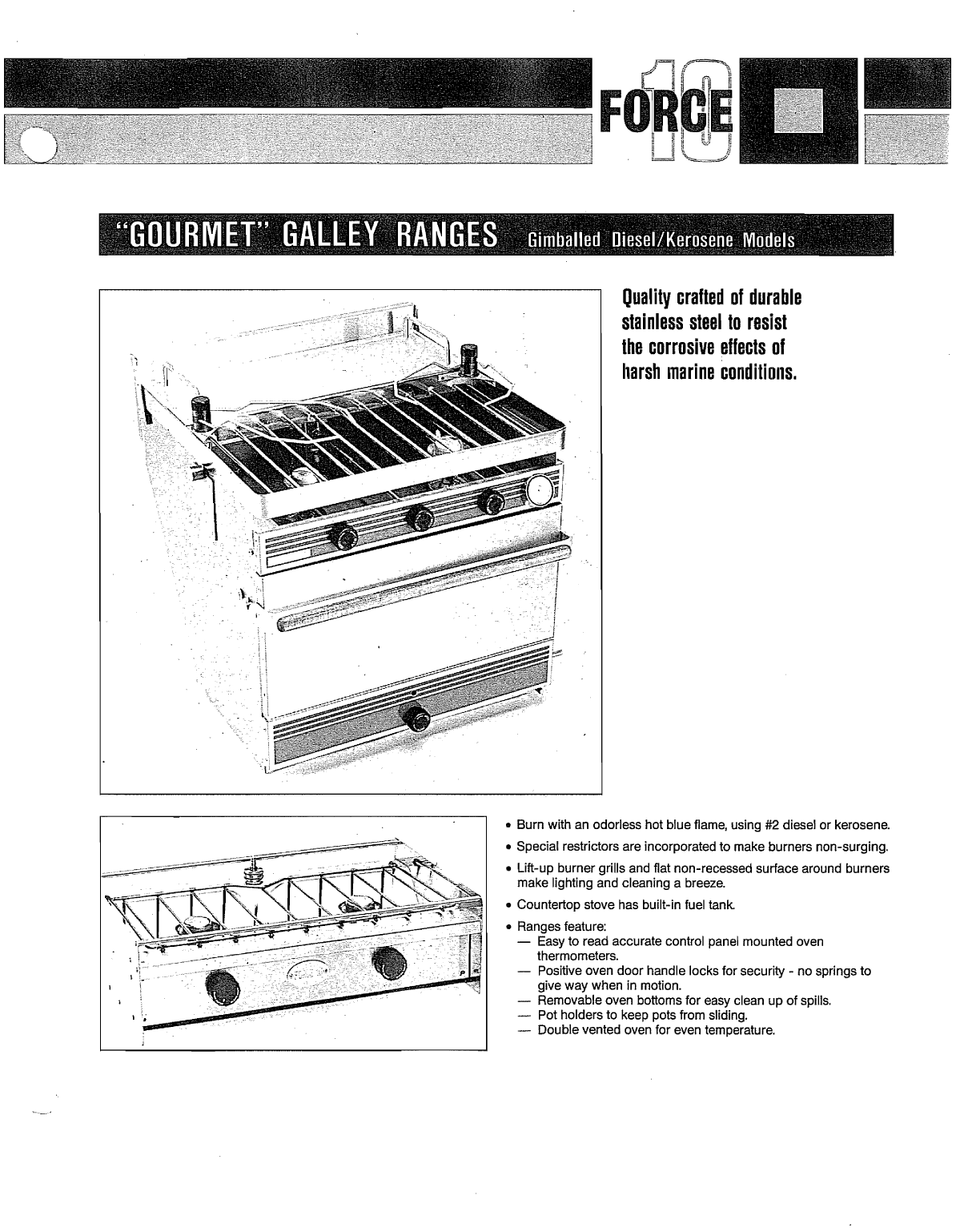Force10 Marine Stove