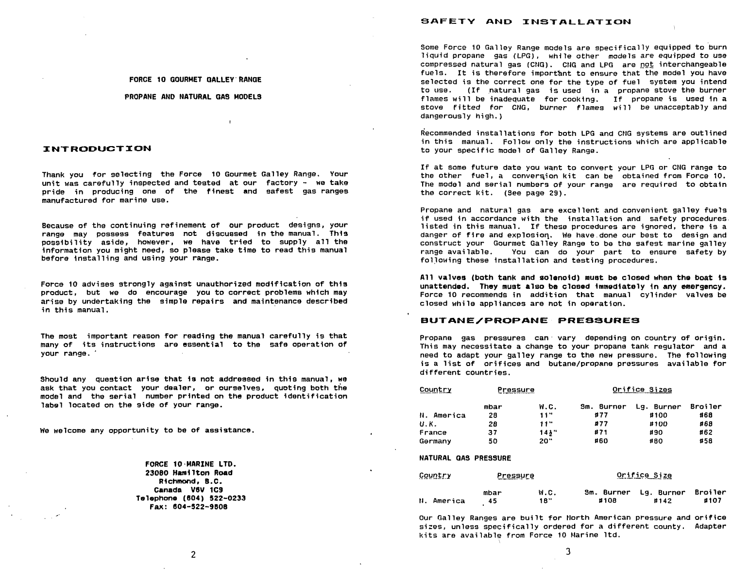 Force10 Marine Stove