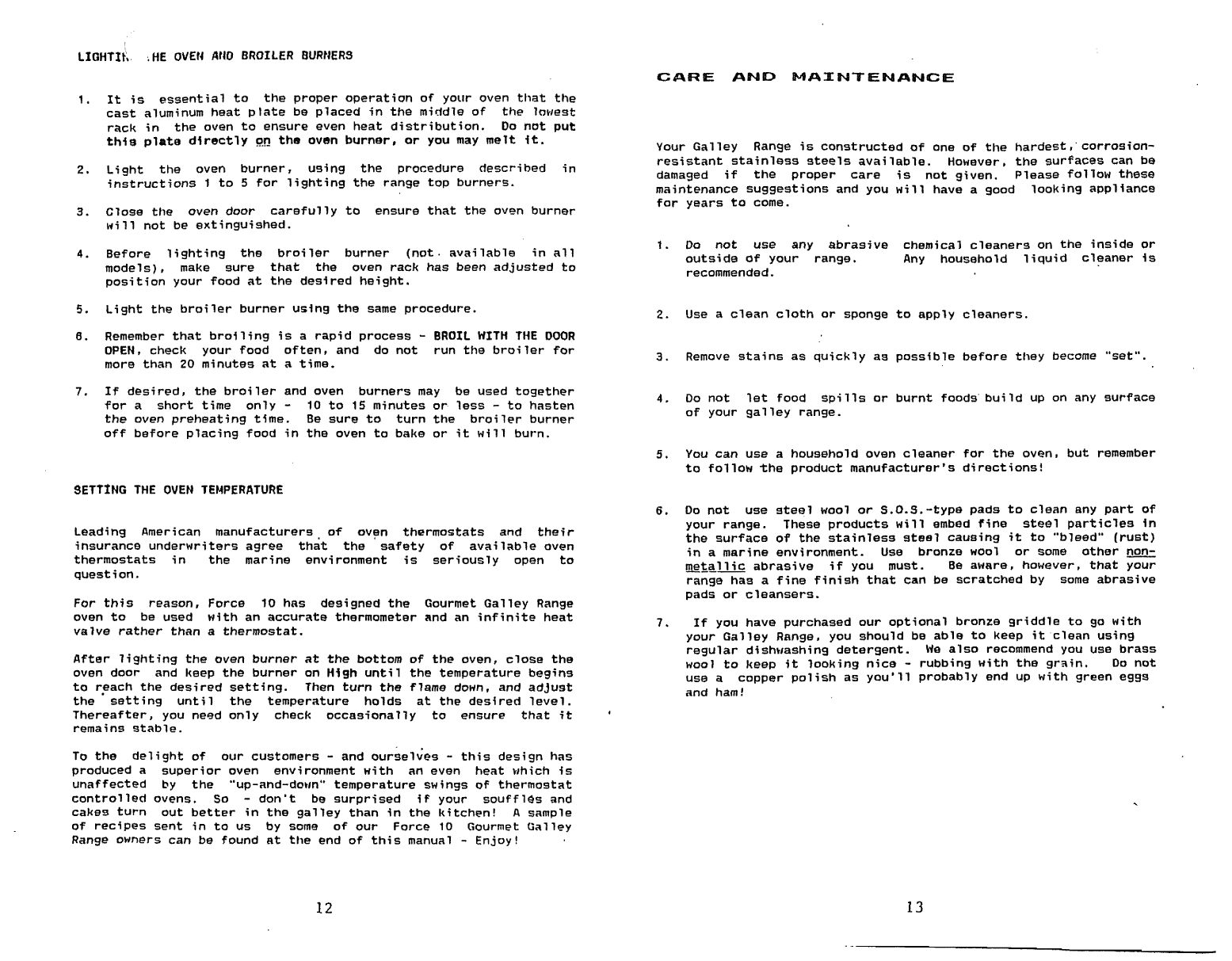 Force10 Marine Stove