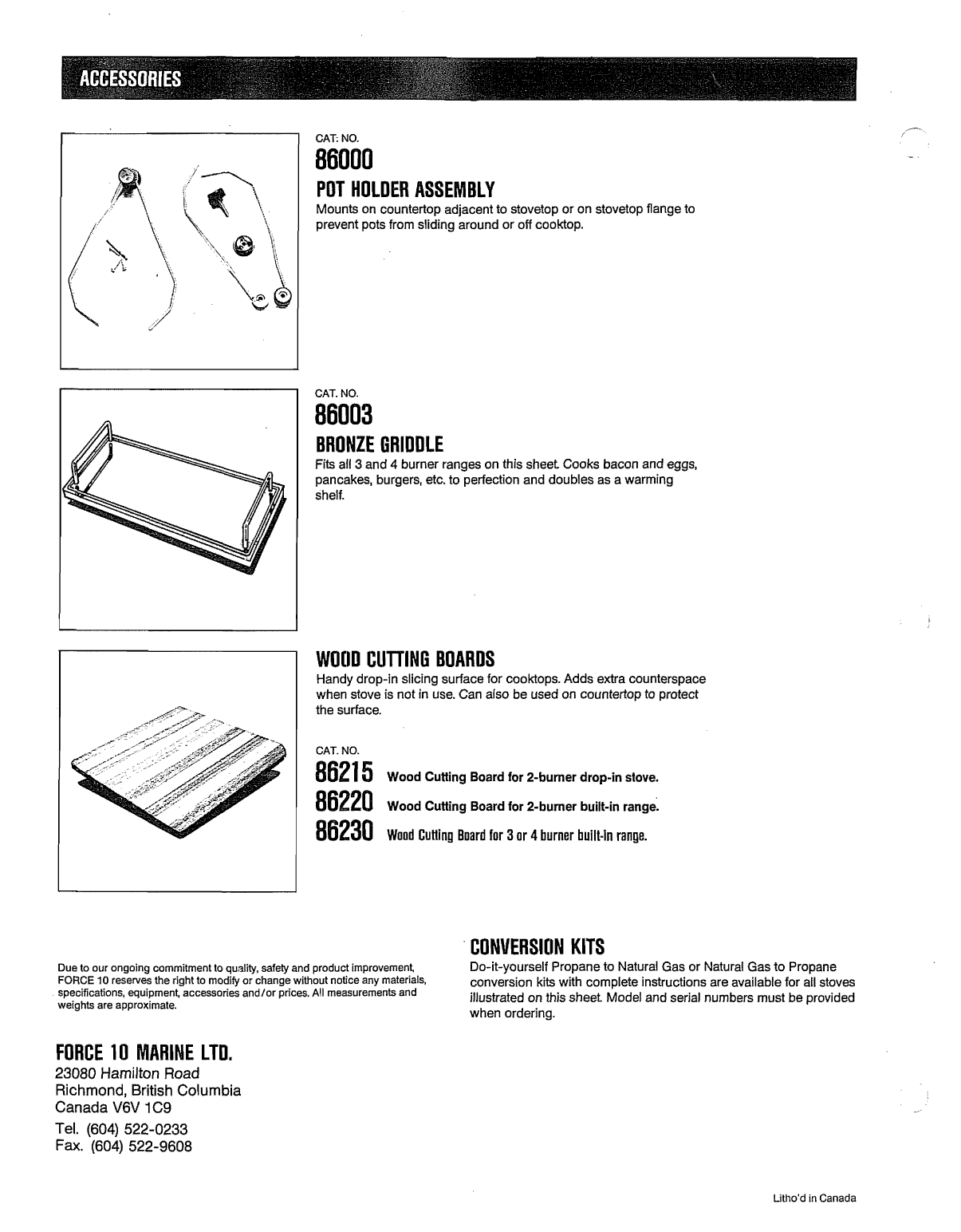Force10 Marine Stove