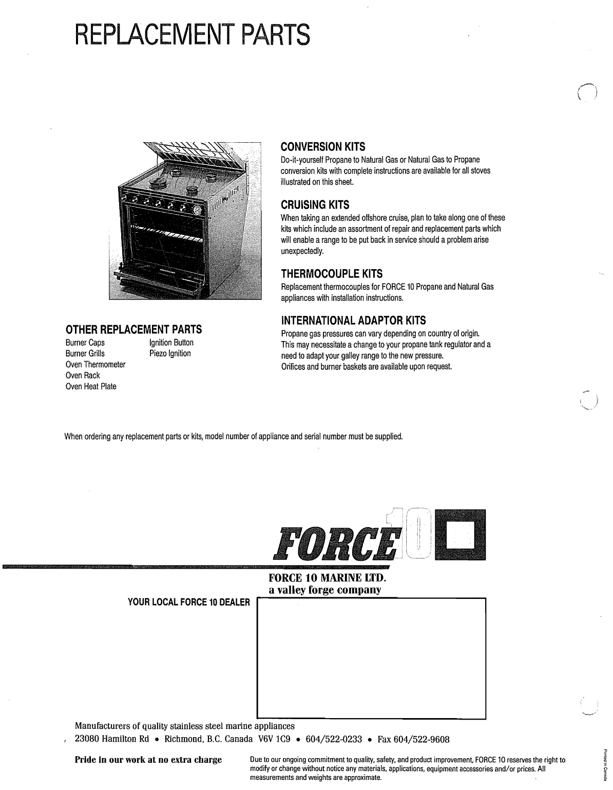 Force10 Marine Stove
