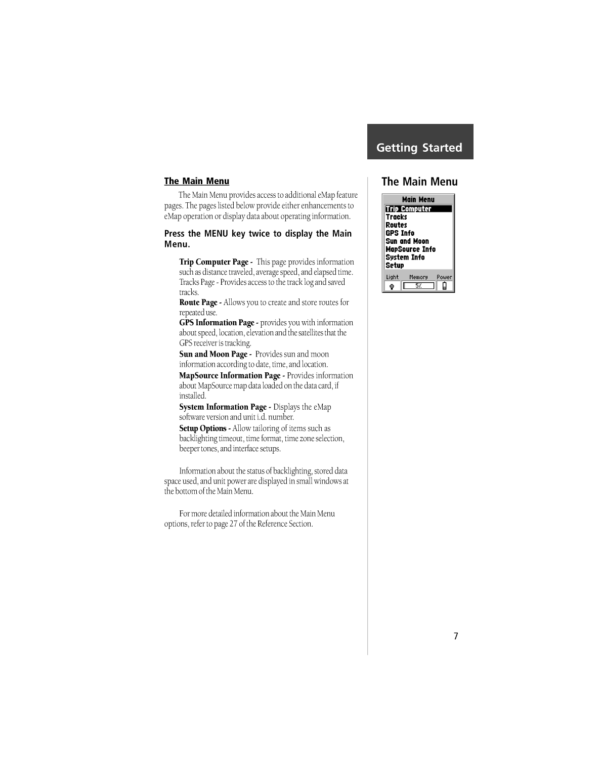 Garmin: Emap Handhelp Gps Unit