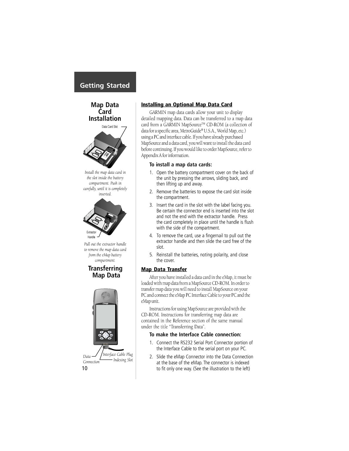 Garmin: Emap Handhelp Gps Unit