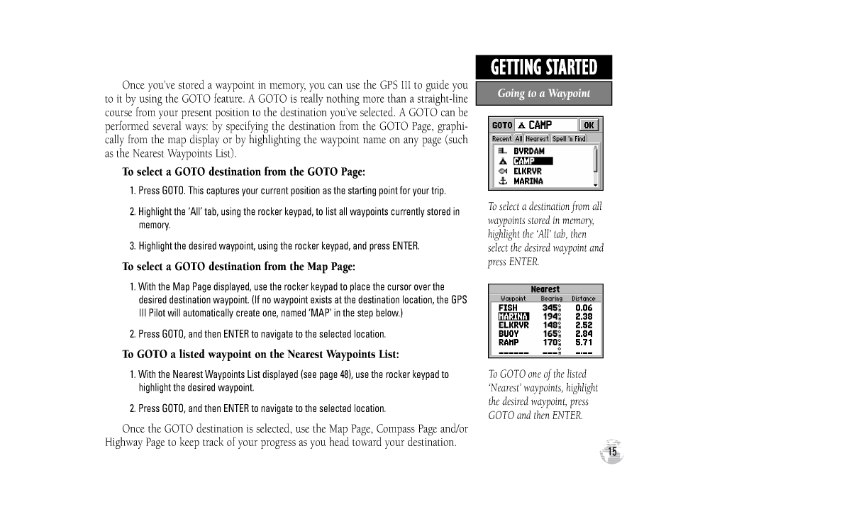 Gpsiii Owners Manual