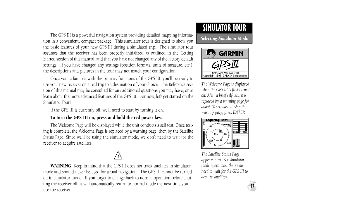 Gpsiii Owners Manual