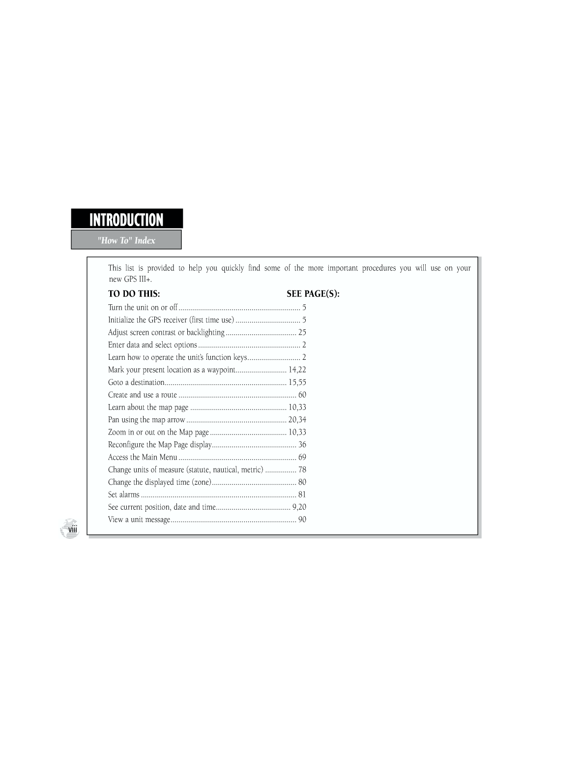 Gpsiii Plus Owners Manual