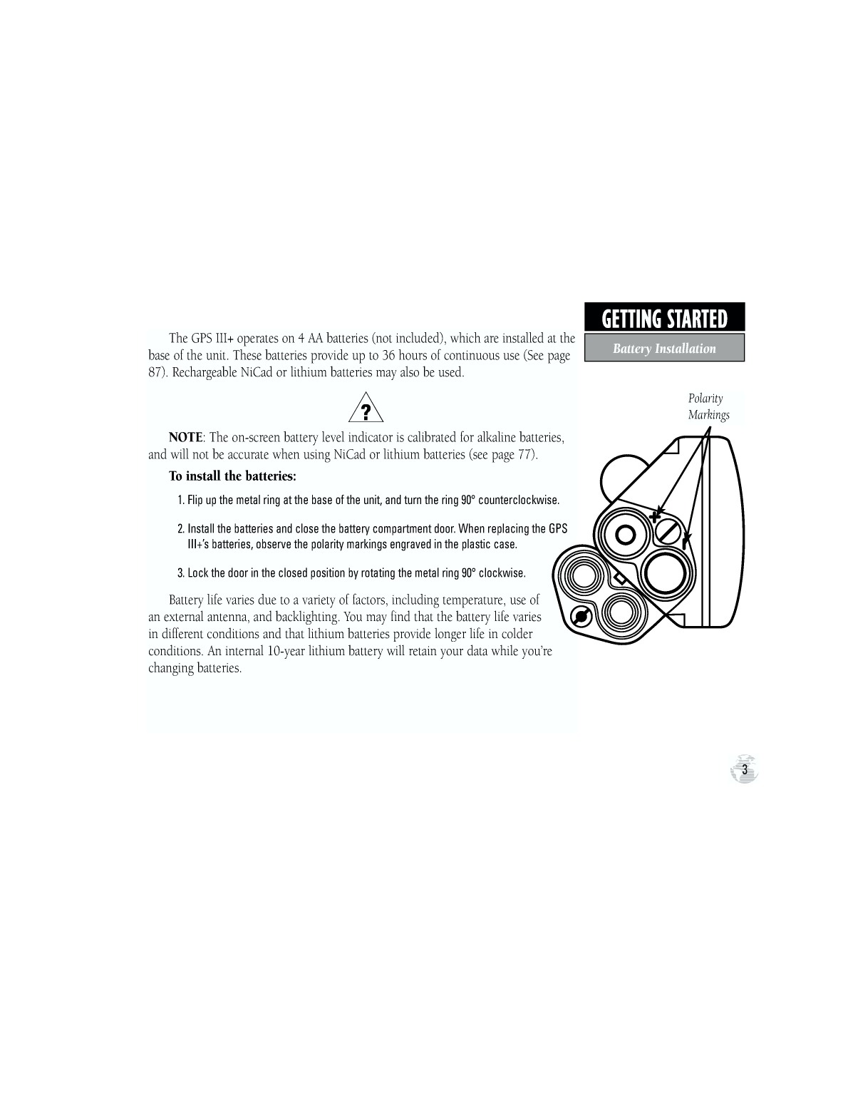 Gpsiii Plus Owners Manual