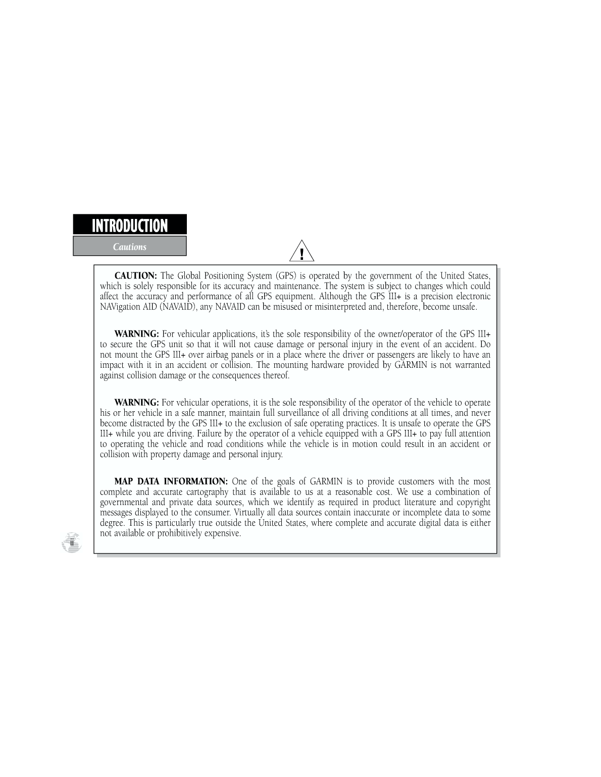 Gpsiii Plus Owners Manual