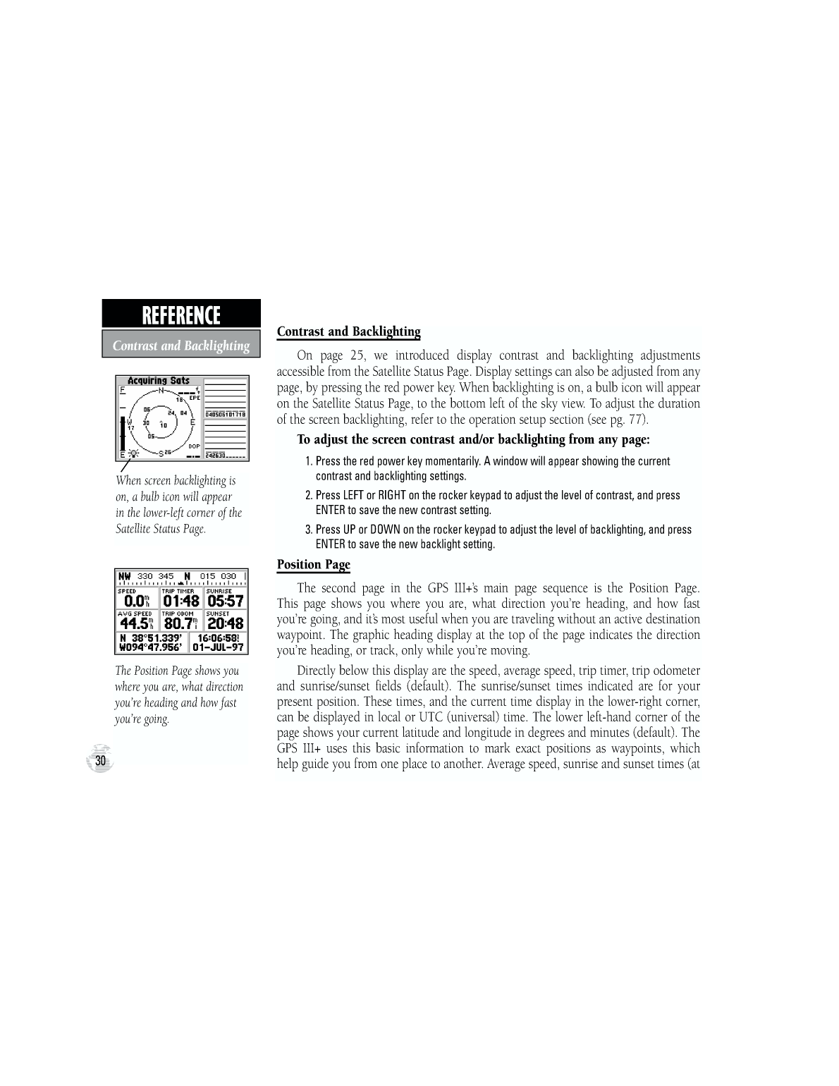 Gpsiii Plus Owners Manual