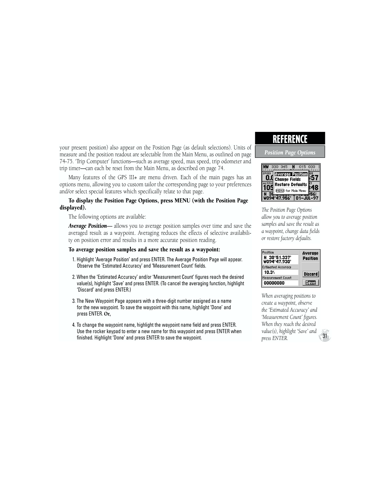 Gpsiii Plus Owners Manual