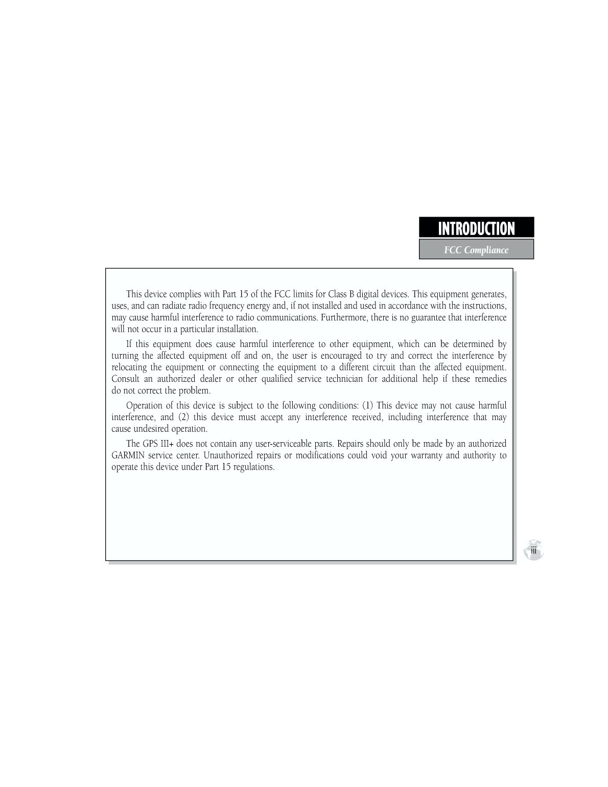 Gpsiii Plus Owners Manual